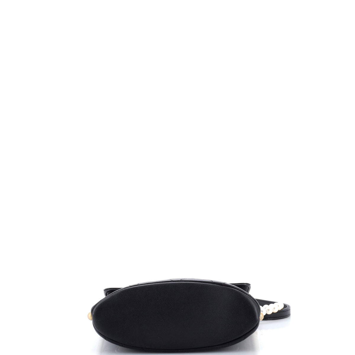 About Pearls Flap Hobo Quilted Calfskin Small