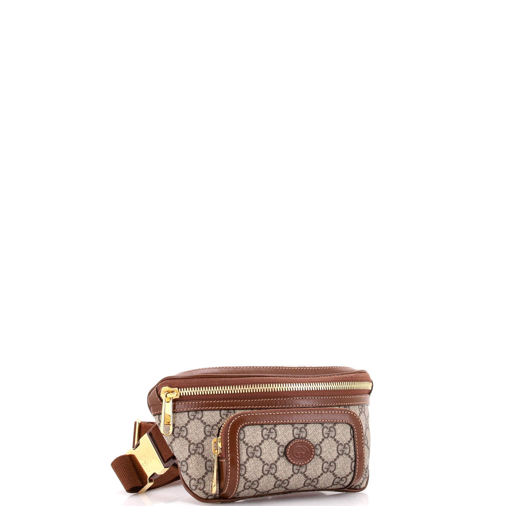 Interlocking G Patch Belt Bag GG Coated Canvas Large