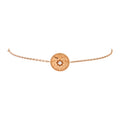 Rose des Vents Bracelet 18K Rose Gold with Diamond and Pink Opal