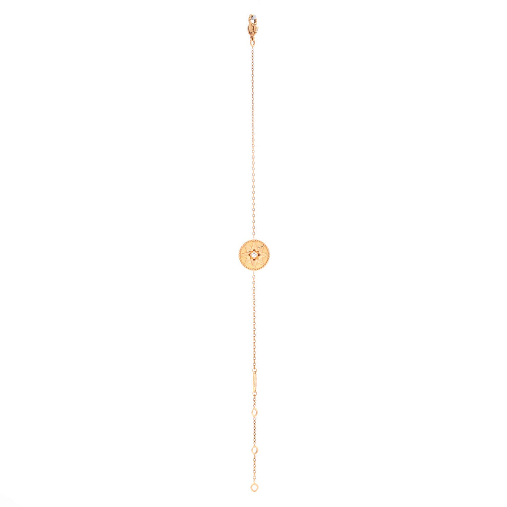 Rose des Vents Bracelet 18K Rose Gold with Diamond and Pink Opal
