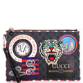 Night Courrier Pouch GG Coated Canvas with Applique