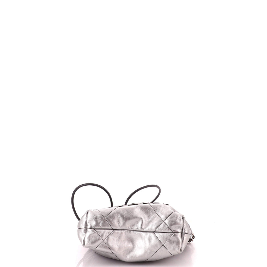 22 Chain Hobo Quilted Metallic Degrade Calfskin Mini
