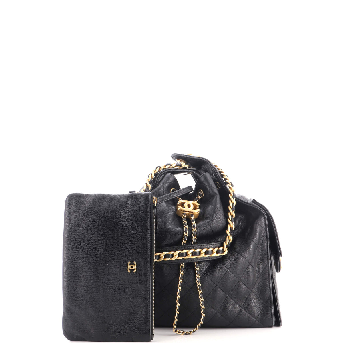 25 Hobo Bag Quilted Caviar Medium