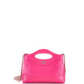 31 Shopping Bag Clutch with Chain Quilted Shiny Crumpled Calfskin Small