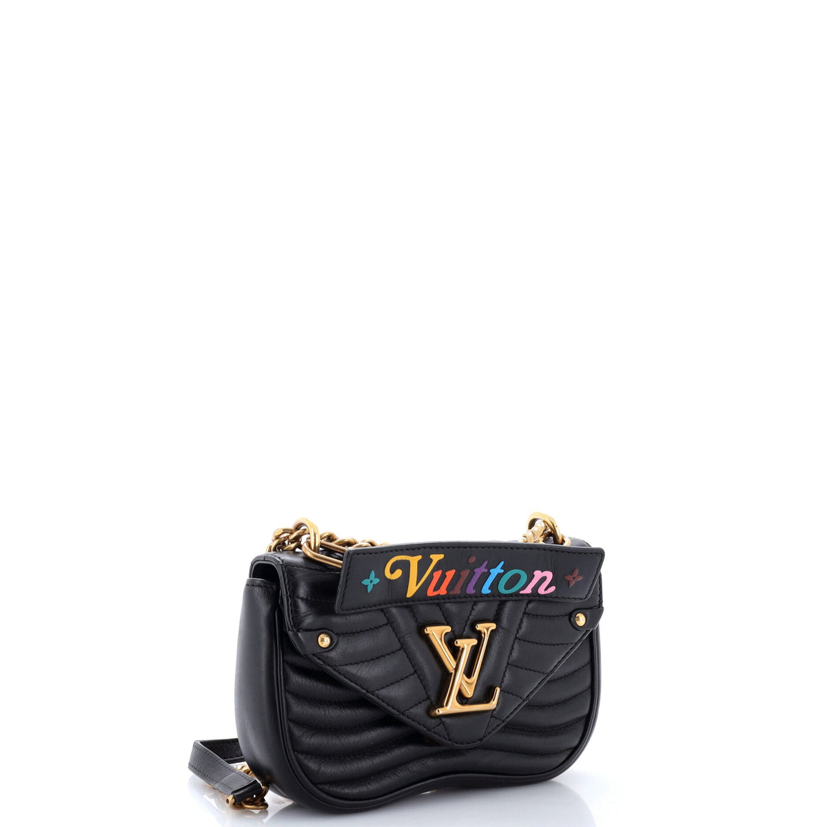 New Wave Chain Bag Quilted Leather PM