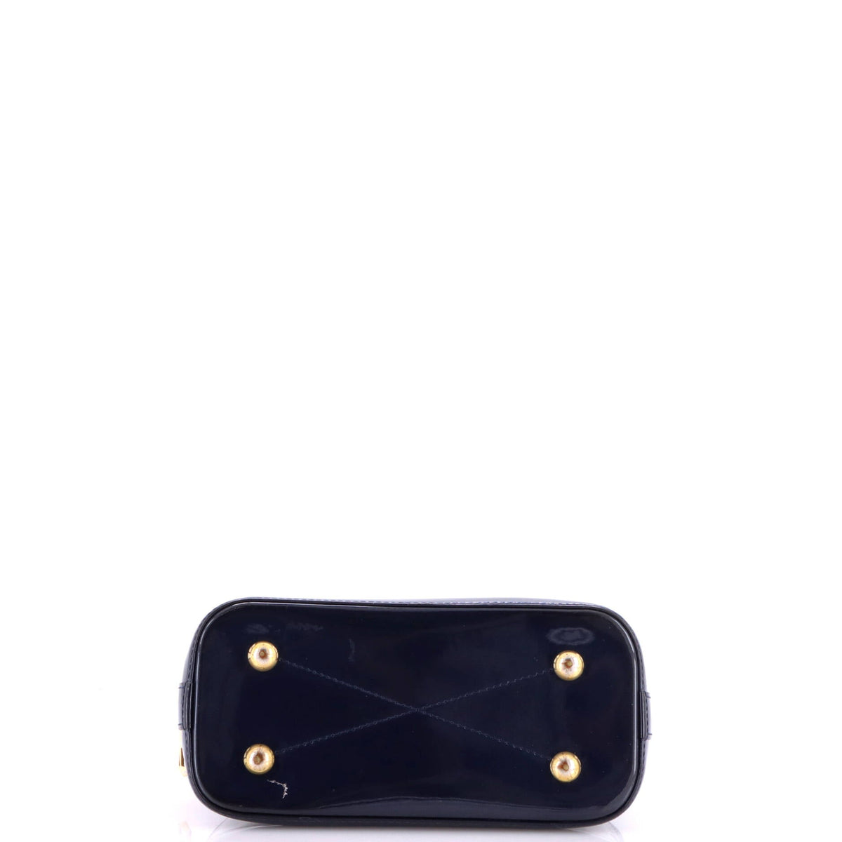 Alma Handbag Vernis with Monogram Canvas BB