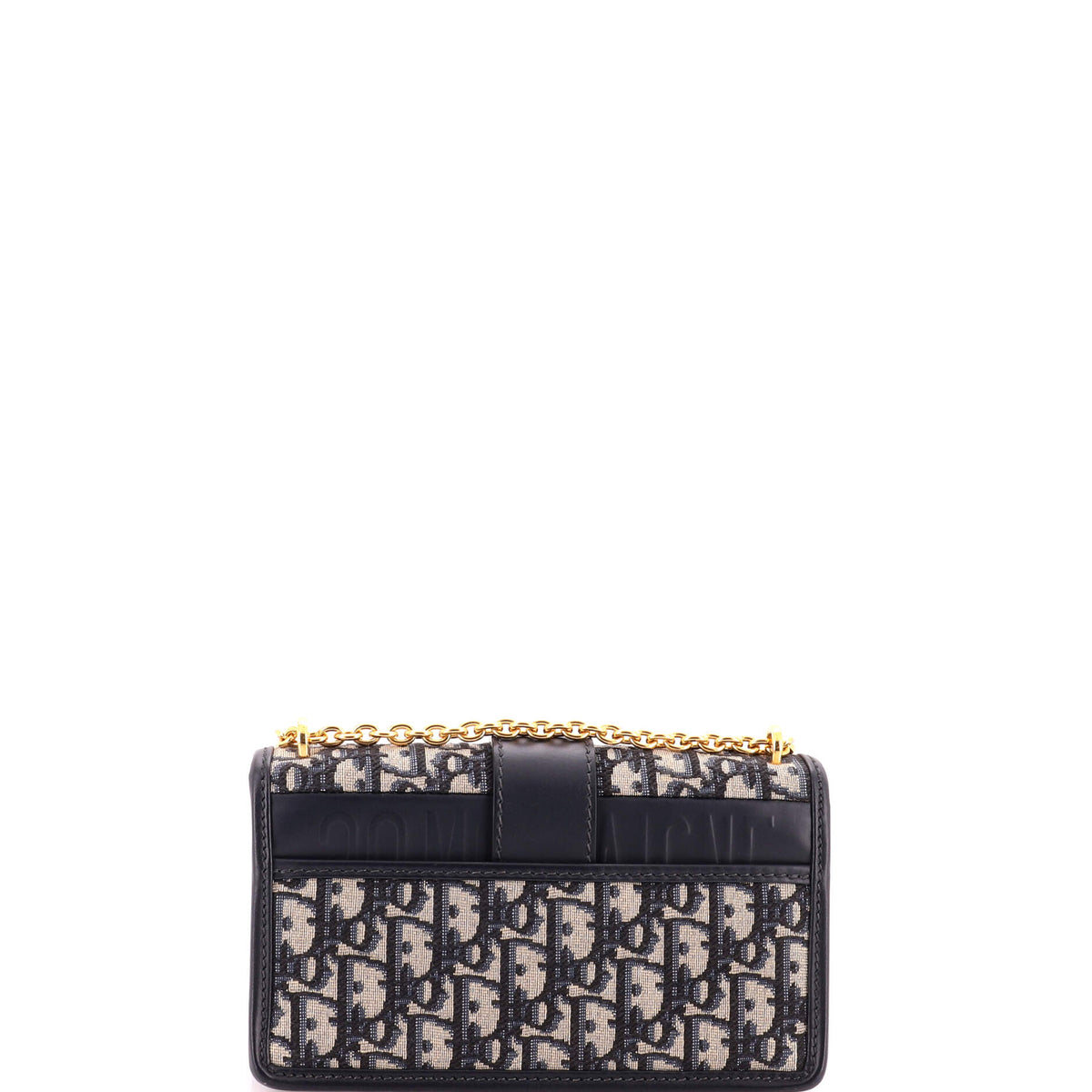 30 Montaigne Chain Flap Bag Oblique Canvas East West