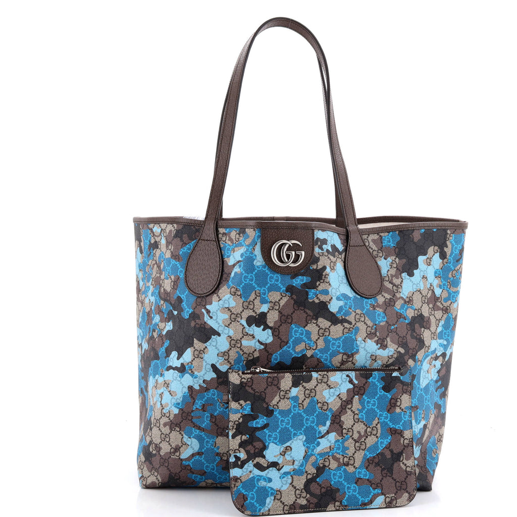 GG Open Tote GG Camouflage Coated Canvas Large