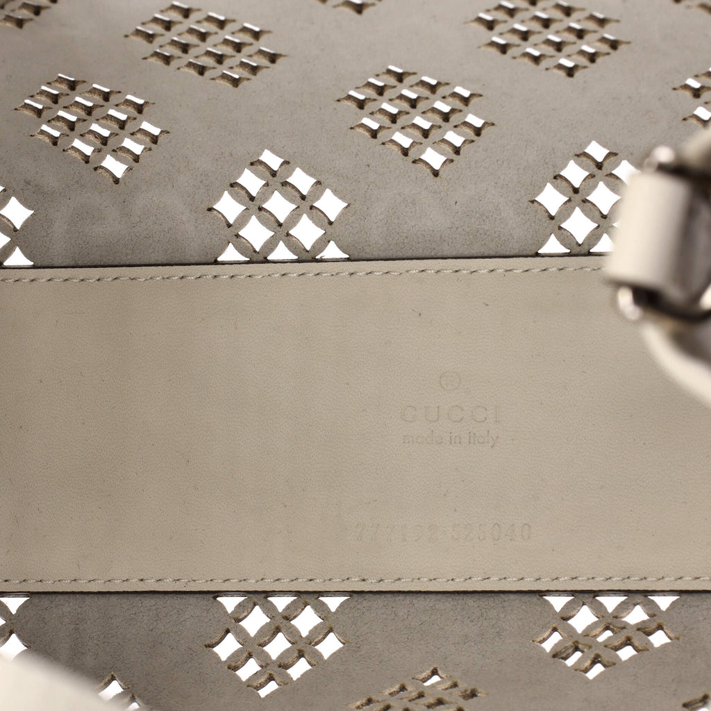 Convertible Tote GG Debossed Laser Cut Leather Small