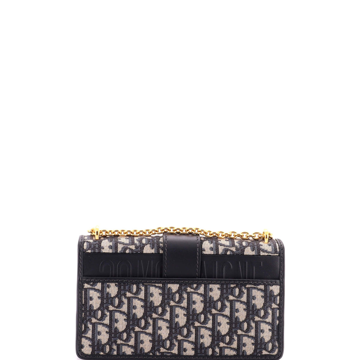 30 Montaigne Chain Flap Bag Oblique Canvas East West