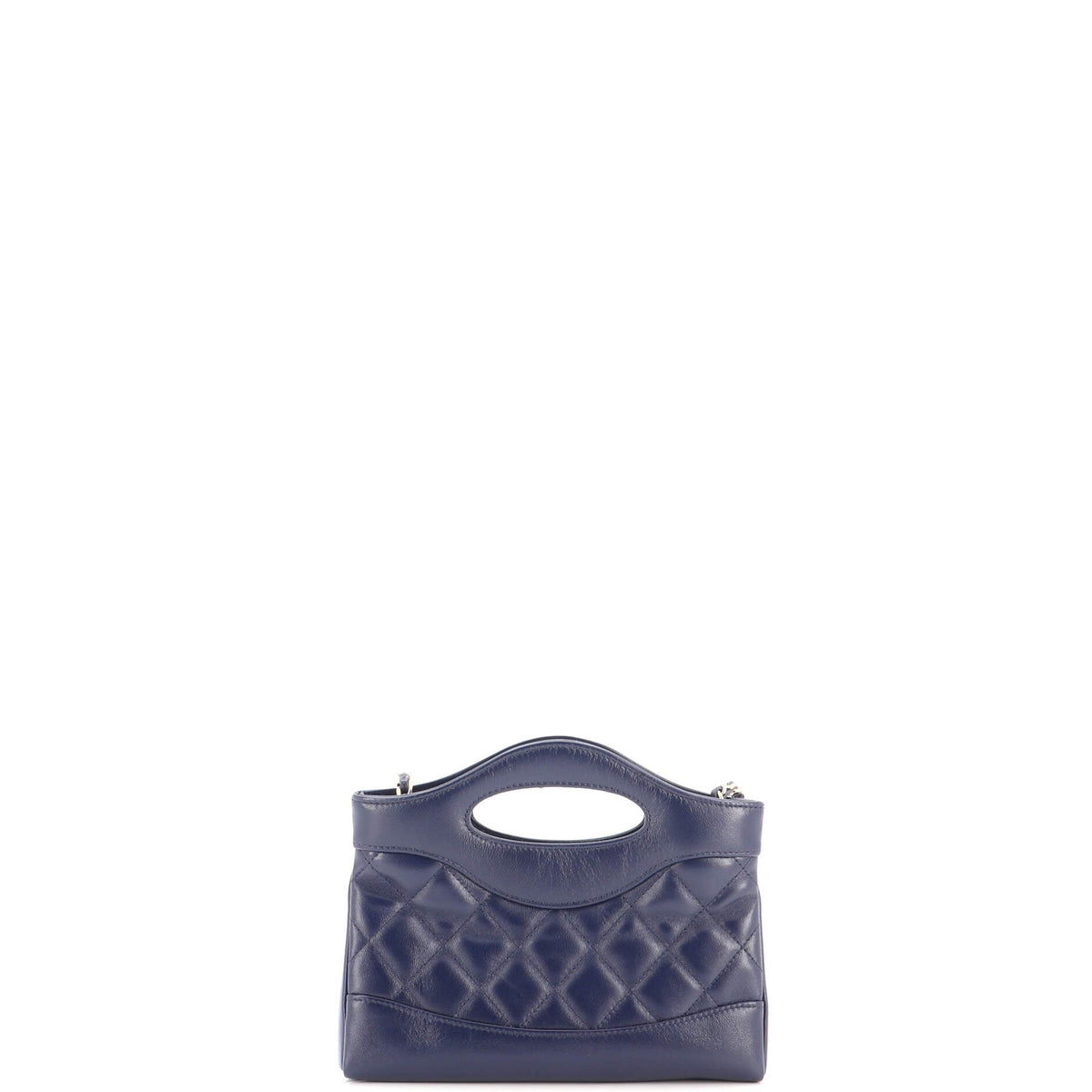 31 Shopping Bag Clutch with Chain Quilted Lambskin Small