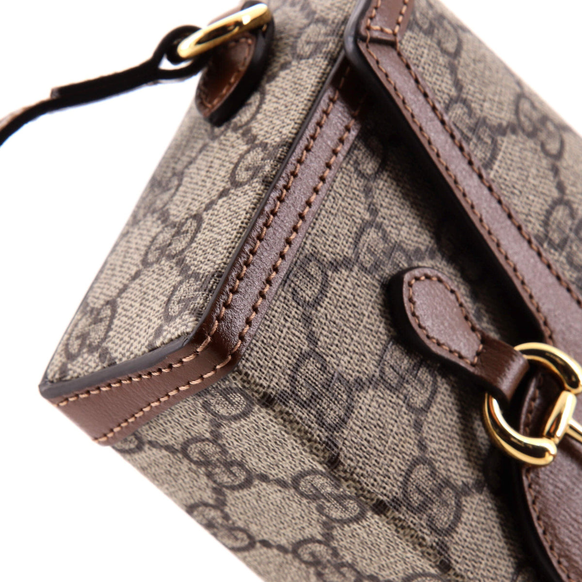 Horsebit 1955 Flap Crossbody Bag GG Coated Canvas Mini