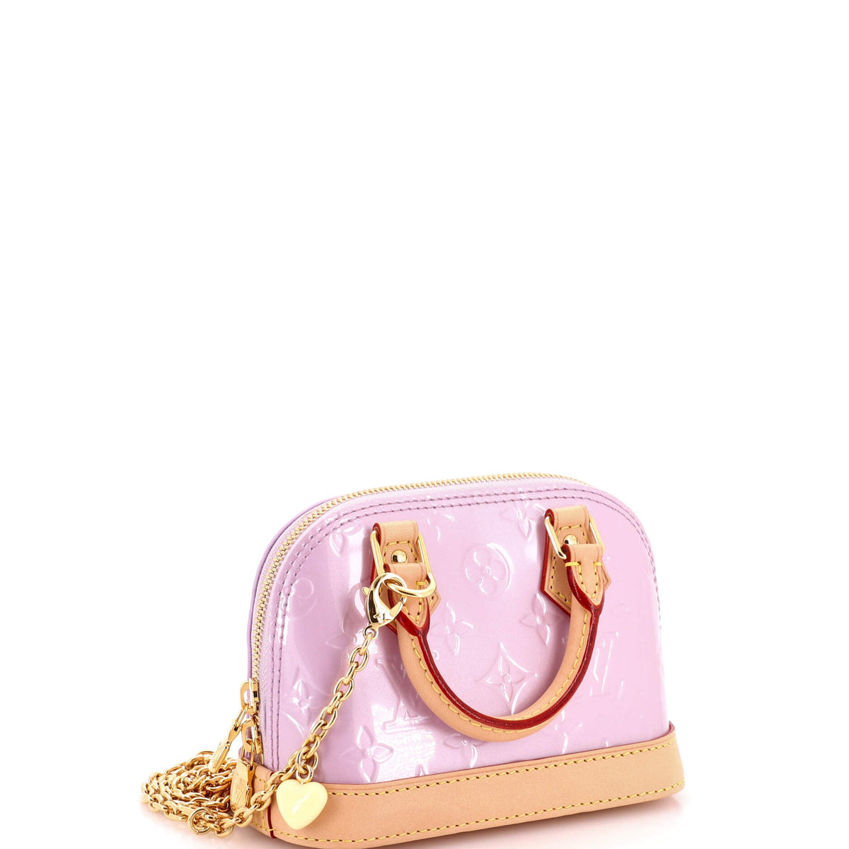 Alma Charm Chain Handbag Monogram Vernis Nano
