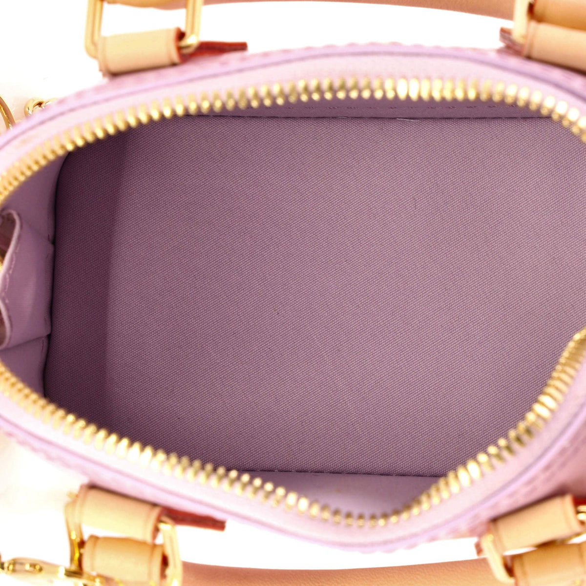 Alma Charm Chain Handbag Monogram Vernis Nano
