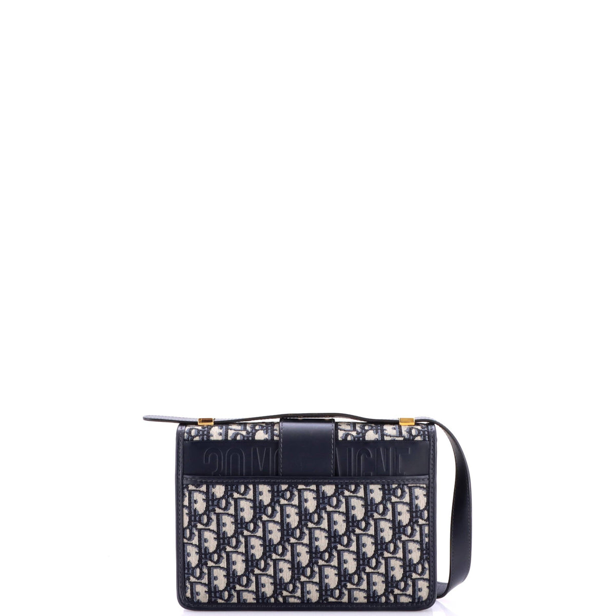 30 Montaigne Flap Bag Oblique Canvas