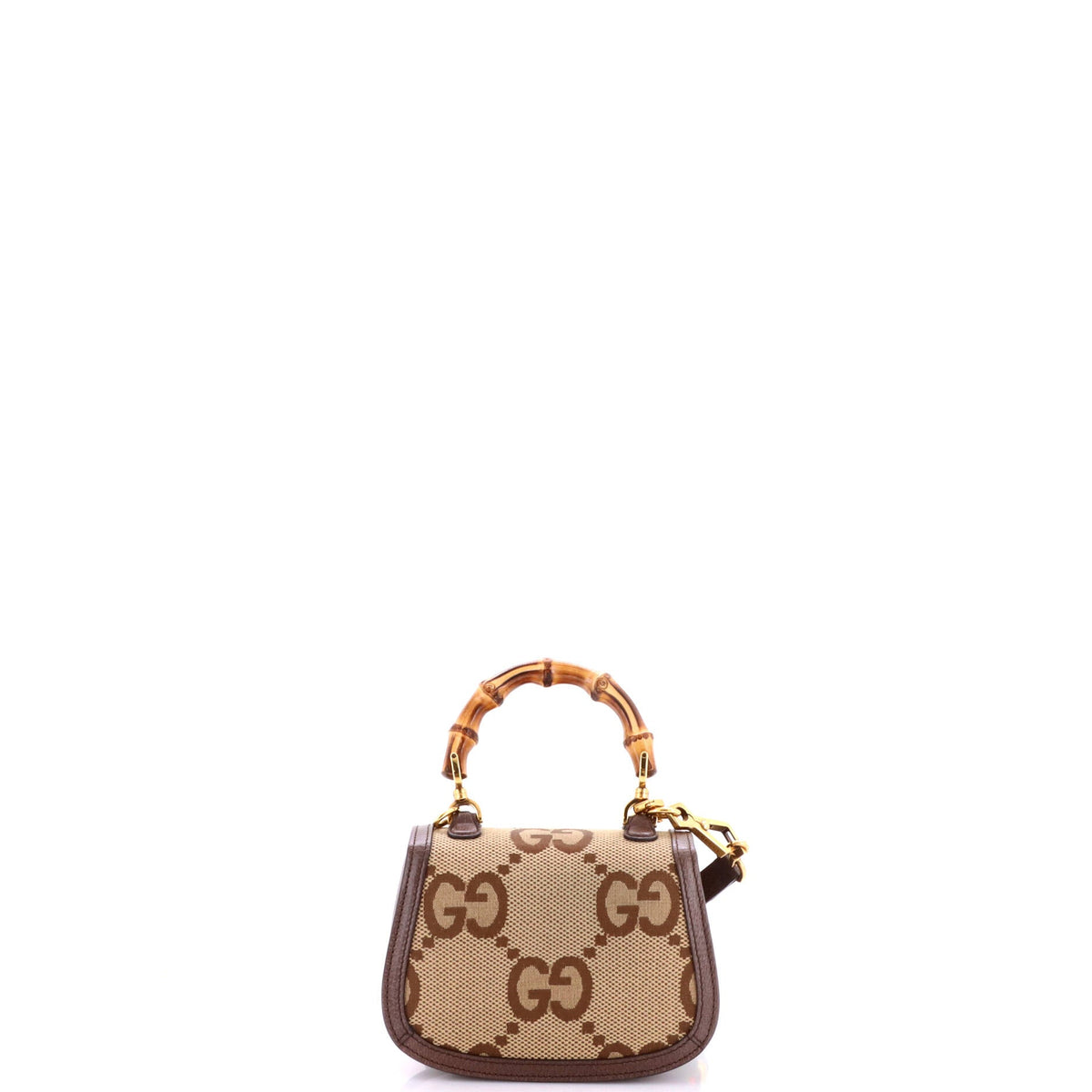 Bamboo 1947 Top Handle Bag Jumbo GG Canvas Mini