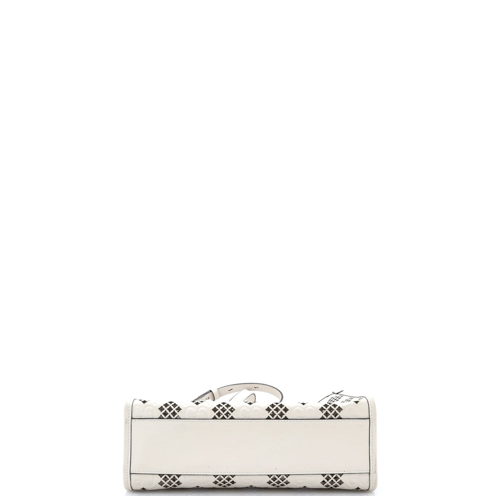 Convertible Tote GG Debossed Laser Cut Leather Small