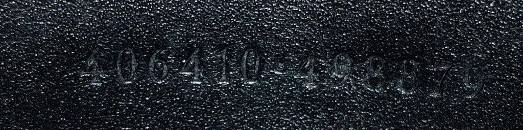 Front Zip Messenger GG Embossed Perforated Leather Small