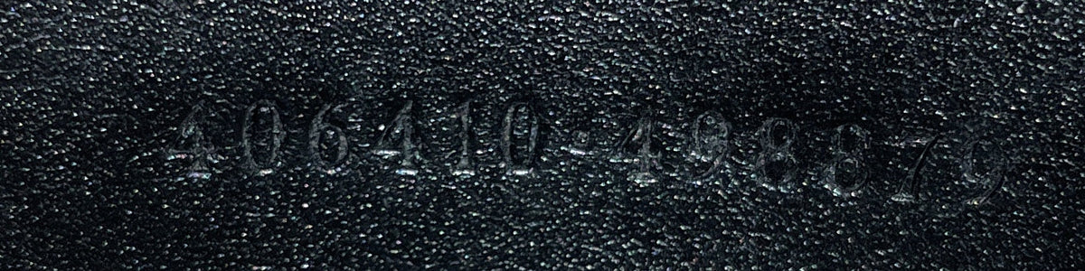Front Zip Messenger GG Embossed Perforated Leather Small