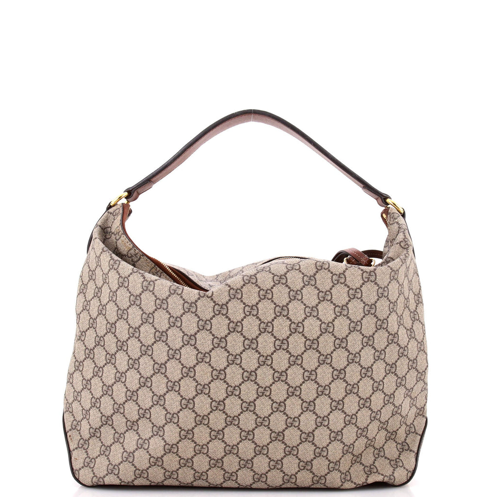 Chain Hobo GG Coated Canvas Large
