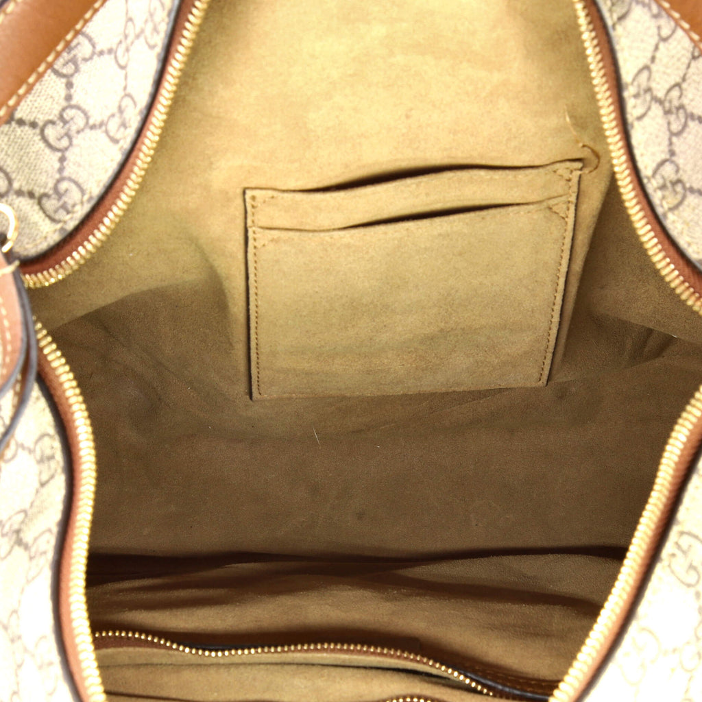 Chain Hobo GG Coated Canvas Large