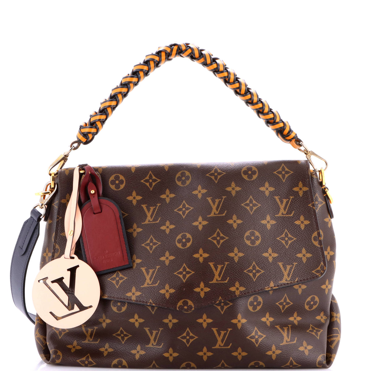 Braided Handle Beaubourg Handbag Monogram Canvas MM
