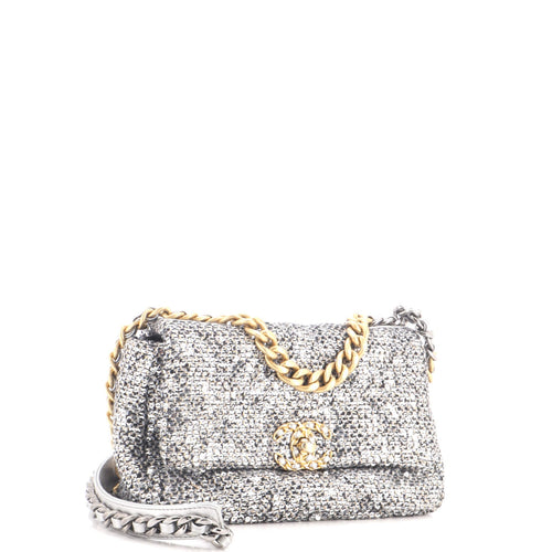 19 Flap Bag Quilted Sequins Medium