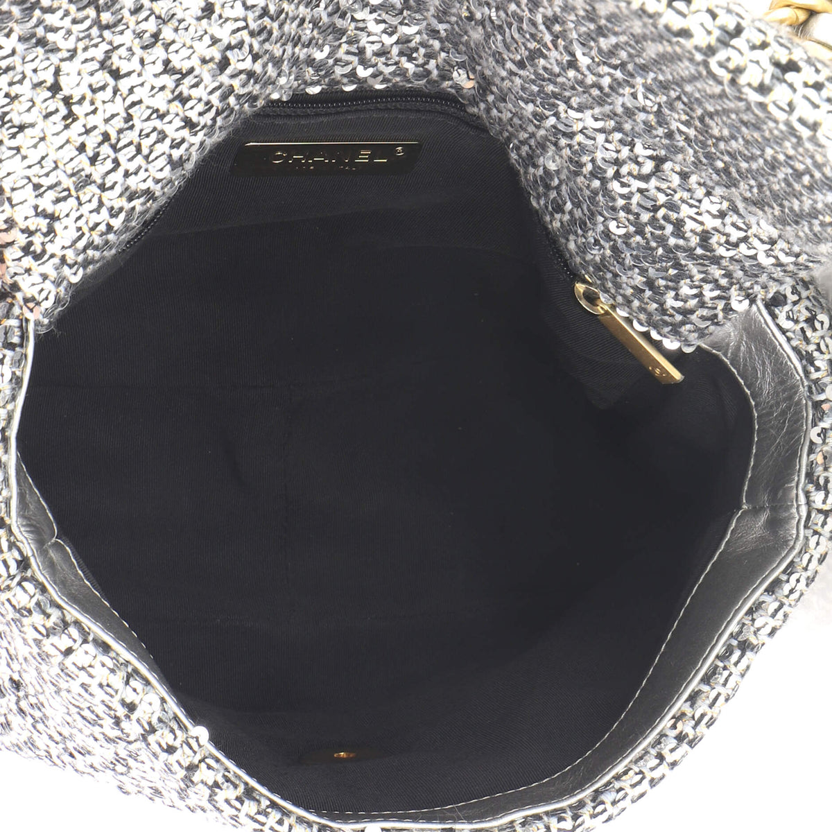 19 Flap Bag Quilted Sequins Medium