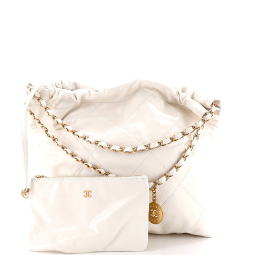 22 Chain Hobo Quilted Calfskin Medium