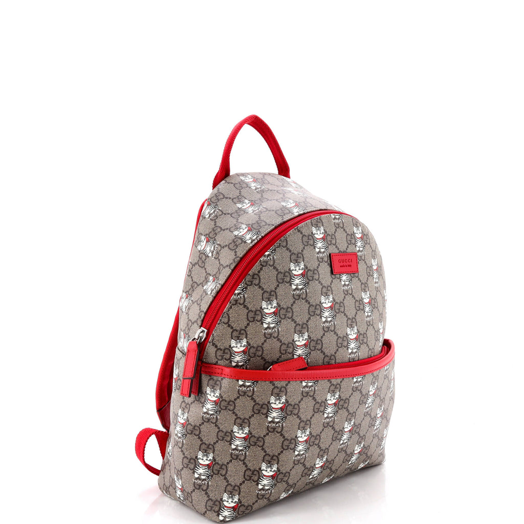 Children's Zip Backpack Printed GG Coated Canvas Small