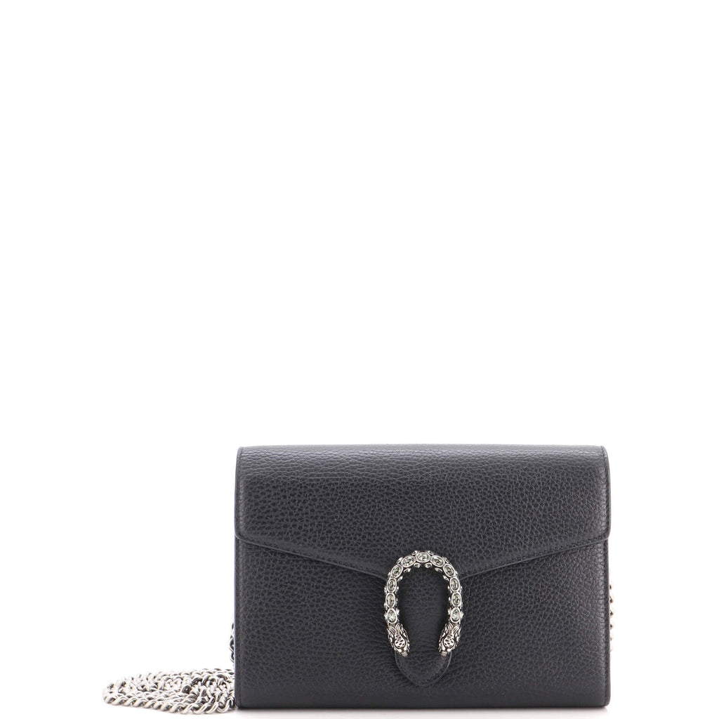 Dionysus Chain Wallet Leather with Embellished Detail Small
