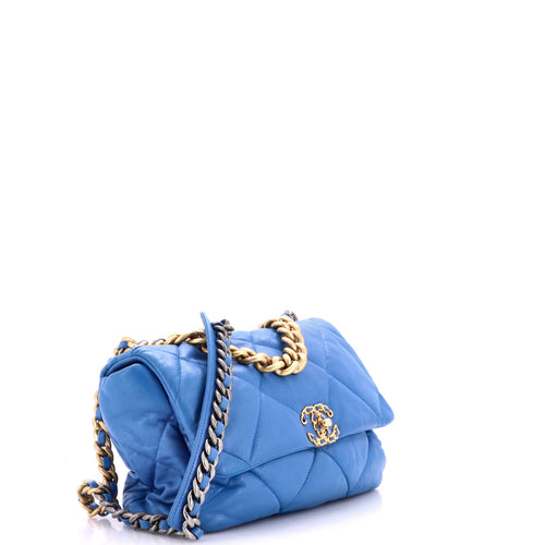 19 Flap Bag Quilted Leather Medium