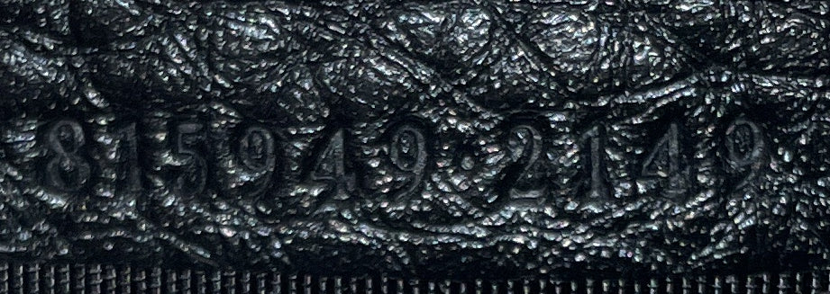 Emblem Top Handle Vanity Bag GG Embossed Leather Small
