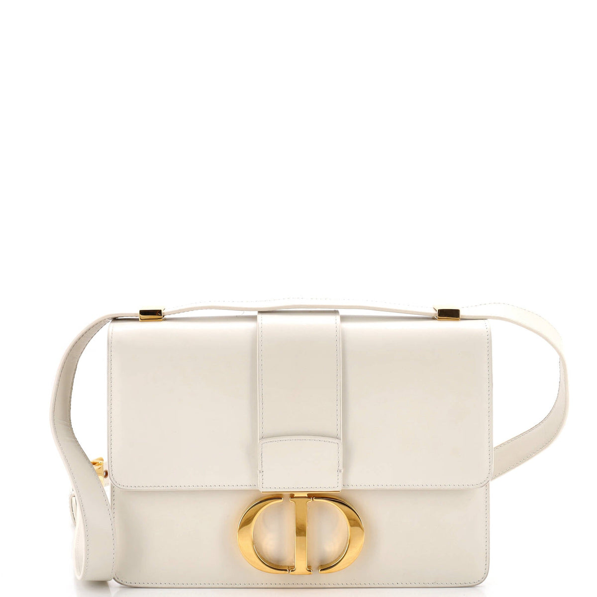 30 Montaigne Flap Bag Leather