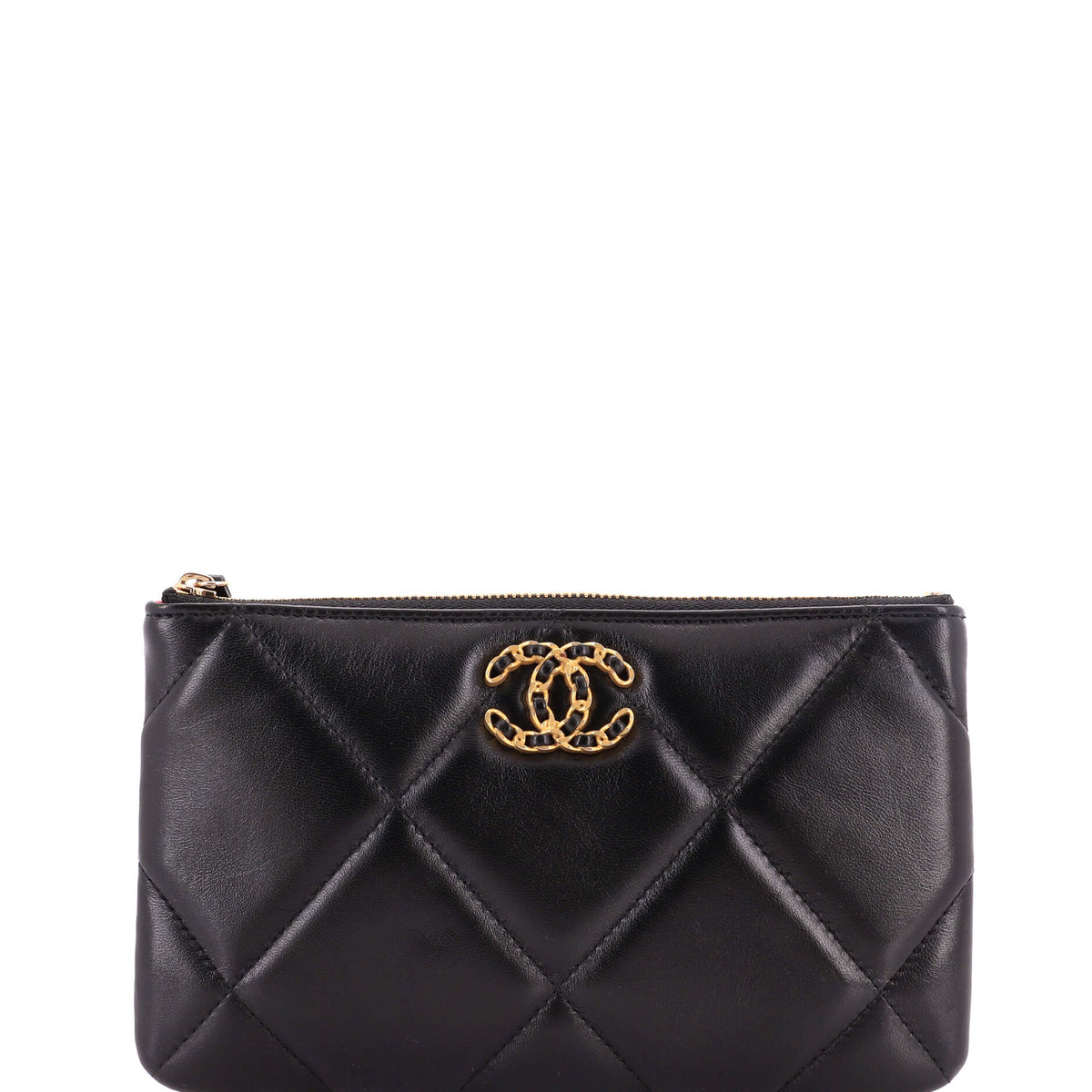 19 O Case Pouch Quilted Goatskin Small