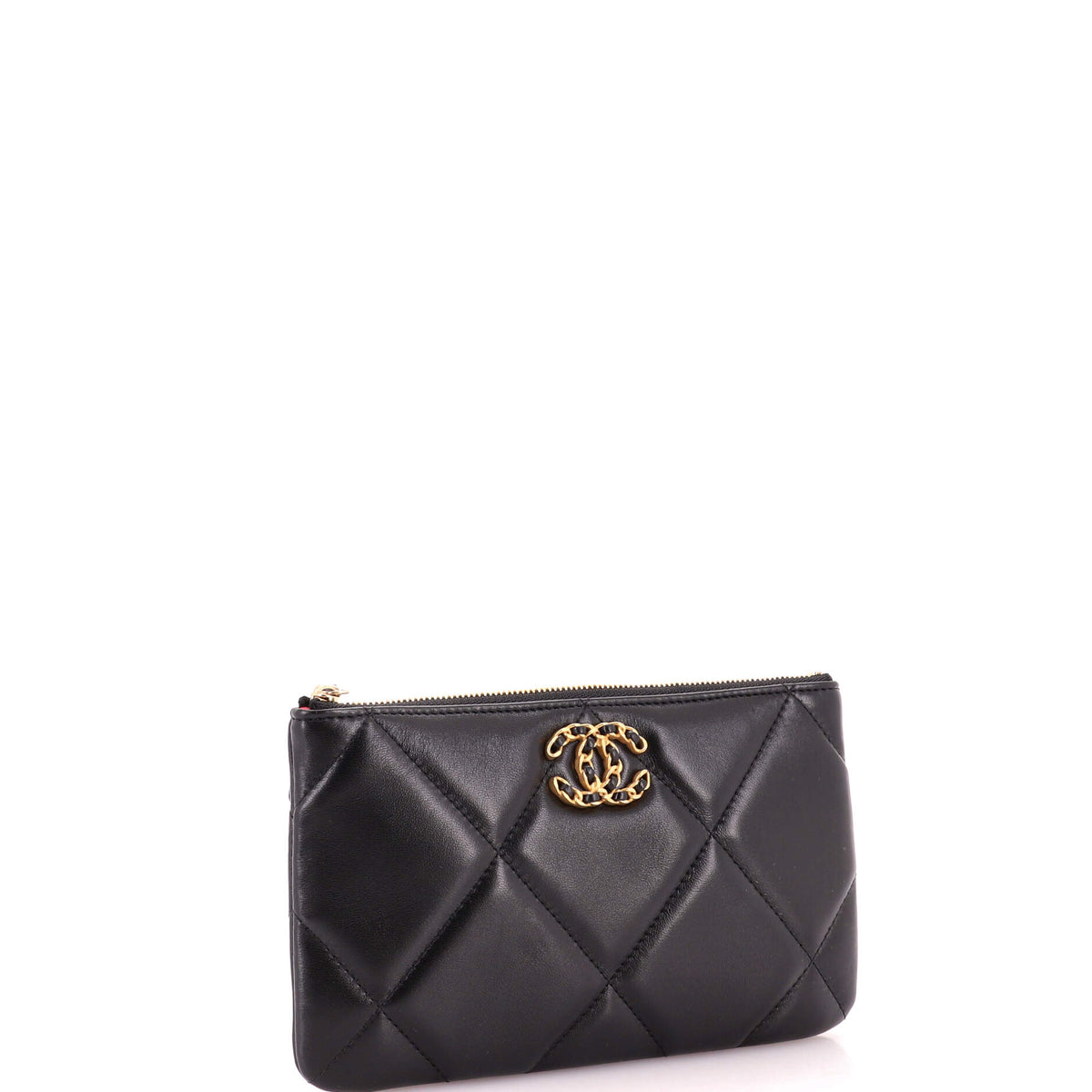 19 O Case Pouch Quilted Goatskin Small
