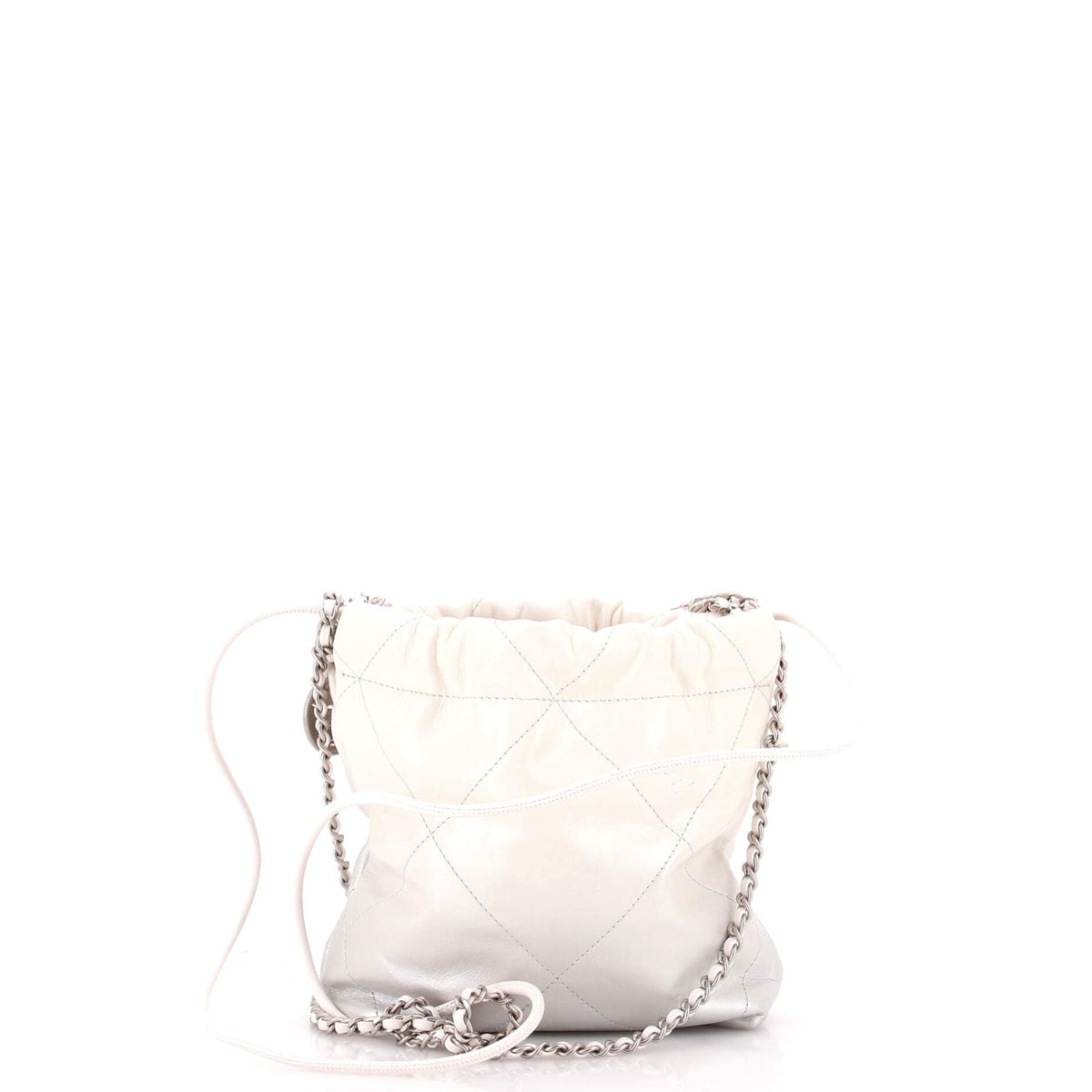 22 Chain Hobo Quilted Metallic Degrade Calfskin Mini