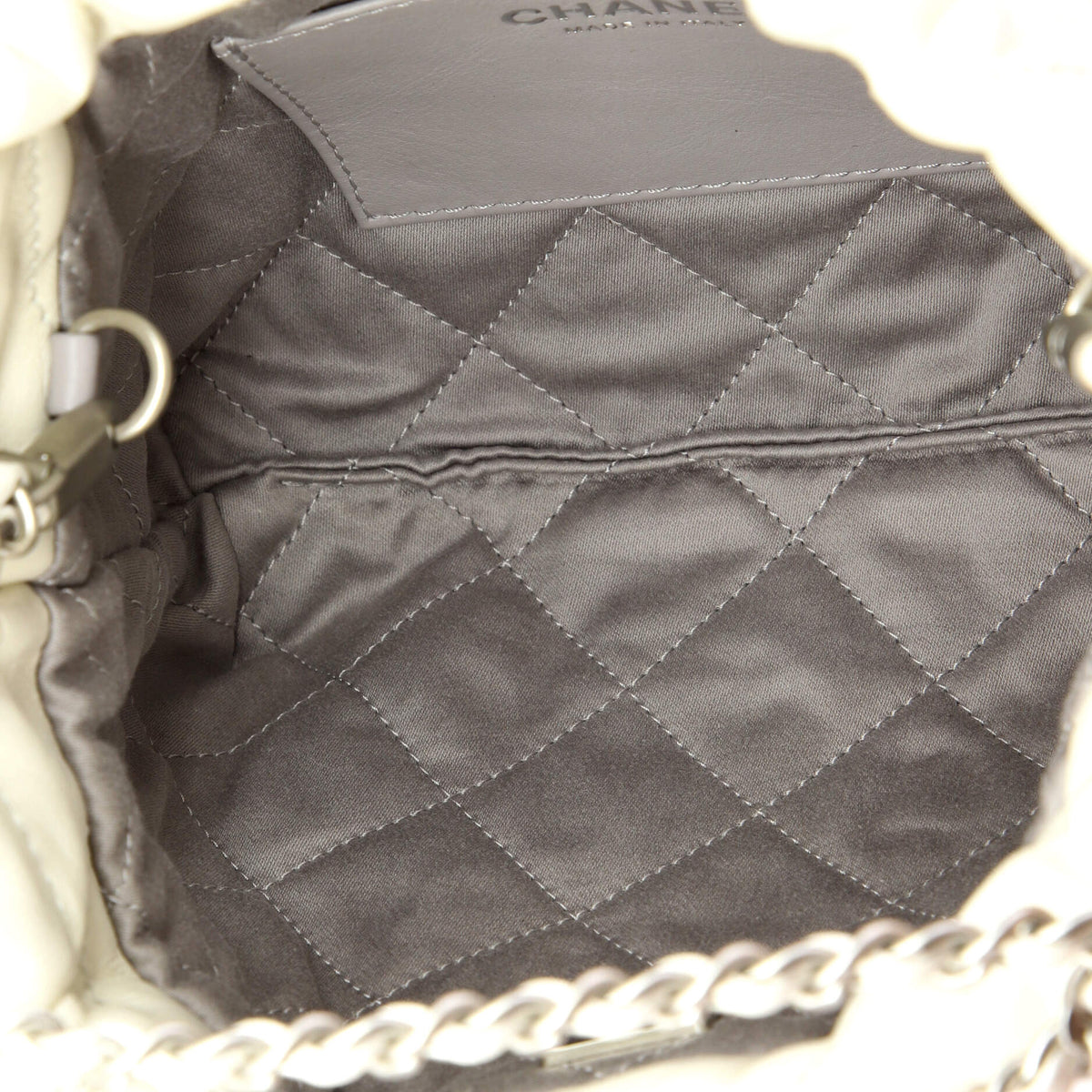 22 Chain Hobo Quilted Metallic Degrade Calfskin Mini