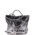 22 Chain Hobo Quilted Metallic Degrade Calfskin Mini