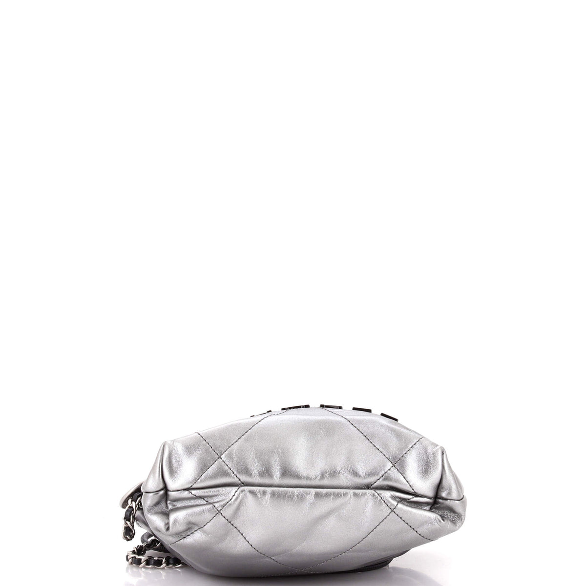 22 Chain Hobo Quilted Metallic Degrade Calfskin Mini