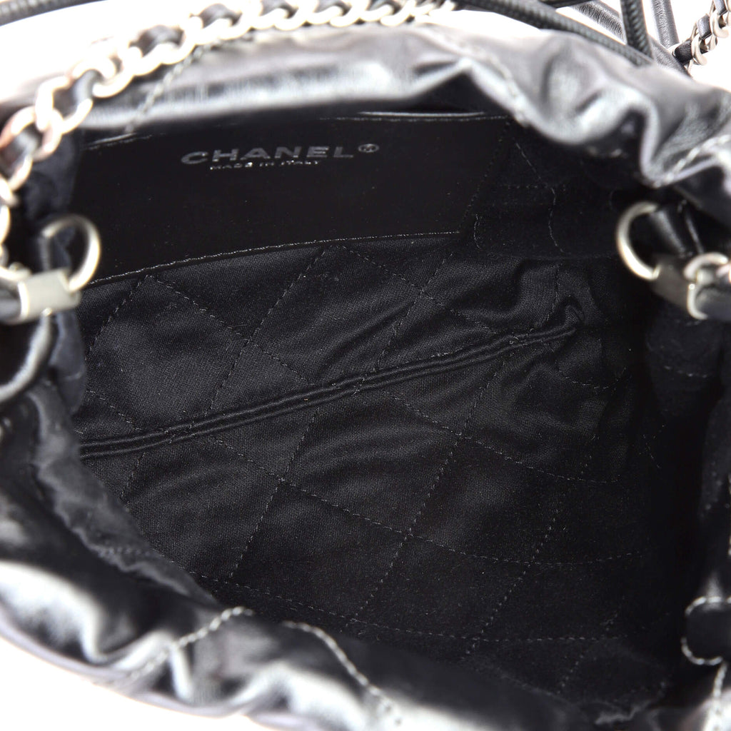 22 Chain Hobo Quilted Metallic Degrade Calfskin Mini