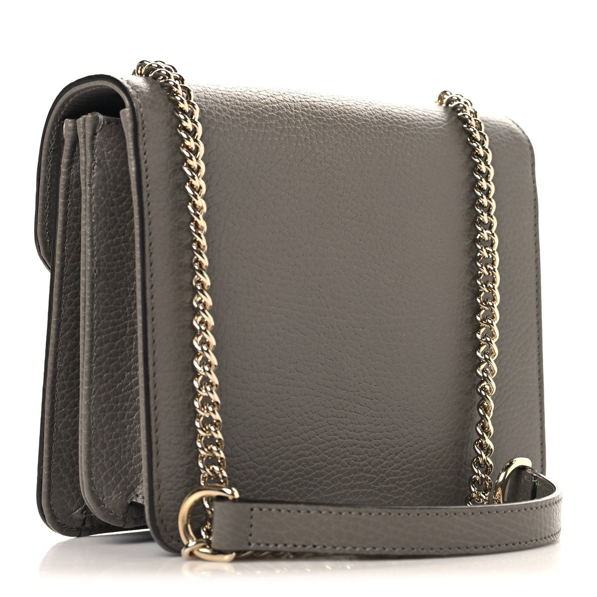 Dollar Calfskin Small Interlocking G Shoulder Bag Loess