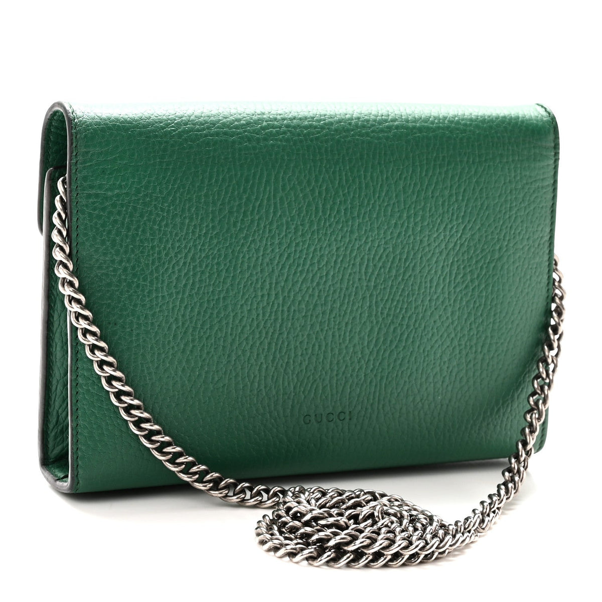 Calfskin Mini Dionysus Chain Wallet Emerald