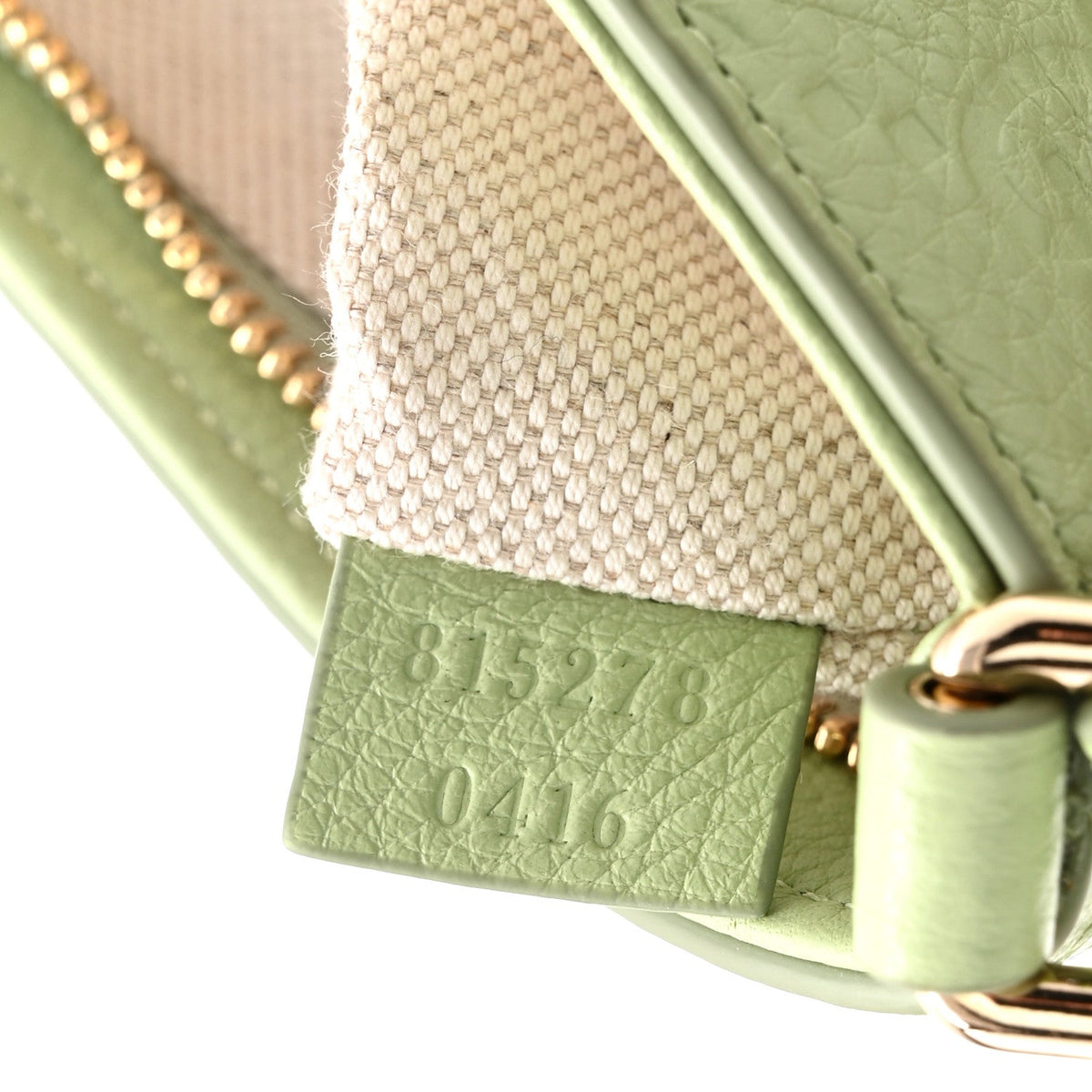 GG Grainy Calfskin Emblem Super Mini Shoulder Bag Sage Leaf