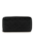 Guccissima Signature Microguccissima Bree Zip Around Wallet Black