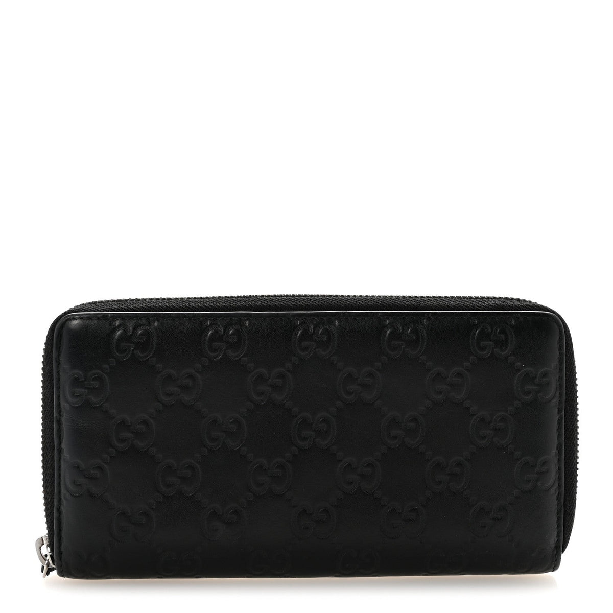Guccissima Signature Microguccissima Bree Zip Around Wallet Black