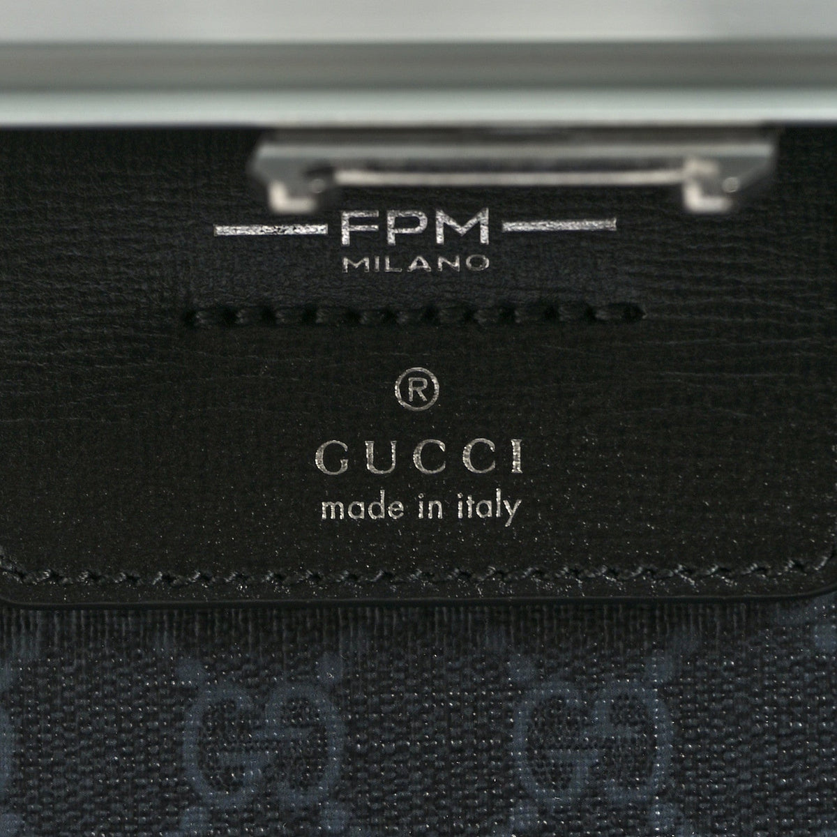 Aluminum GG Supreme Monogram Porter Cabin Plus Trolley Black