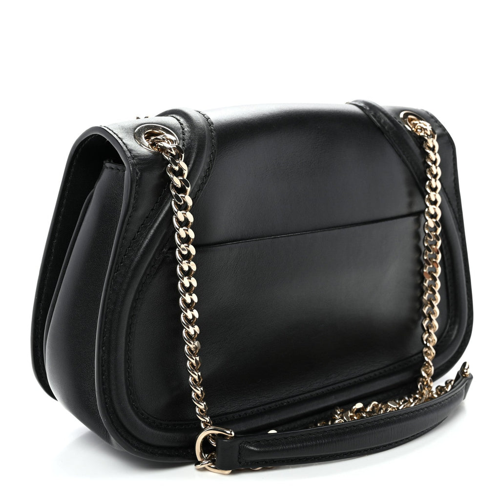 Calfskin Blondie Medium Shoulder Bag Black