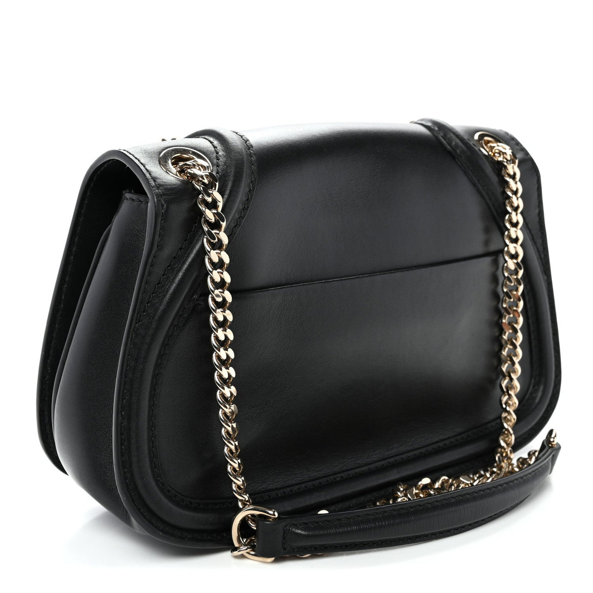 Calfskin Blondie Medium Shoulder Bag Black
