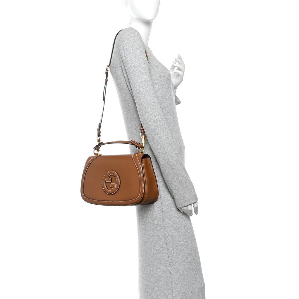 Calfskin Large Blondie Top Handle Flap Bag Sundial